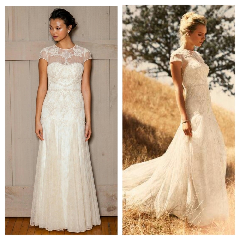 Melissa Sweet MS251136 Wedding Gown Ivory Champagne Size 14